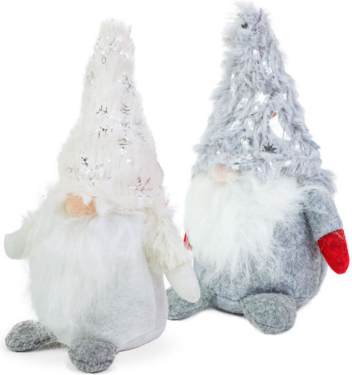 Scandinavian Christmas Gnome 24 Cm Decorative Textile Elf Beard