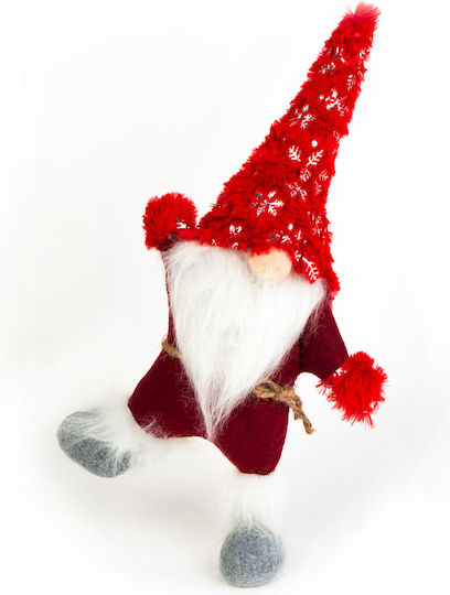 Skandinavischer Weihnachtszwerg 48 Cm Große Dekorative Textilfigur Elf Bart
