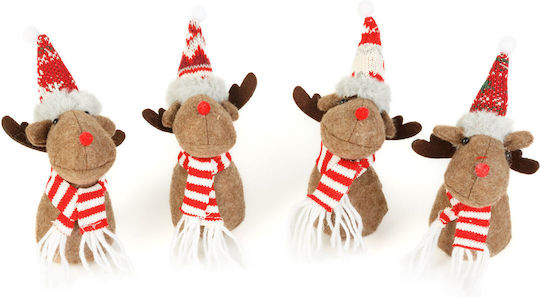 Christmas Decoration Reindeer Elf 18 Cm Textile Figurine 4 Models
