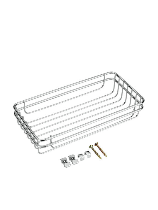 Metaltex Cuba Montat pe perete Raft Baie Inox 22x11x5cm Argintie