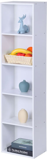 Bibliotecă White 32x24x132 cm