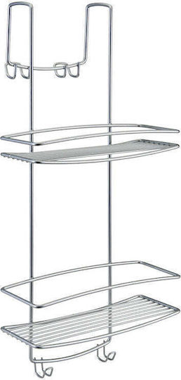Metaltex Onda An Der Wand Montierte Badezimmerregal Metallisch 26x20x58cm Metaltex Onda An Der Wand Montierte Badezimmerregal Metallisch 26x20x58cm