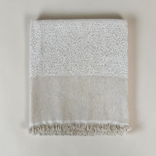 Linea Home Lyn Throws Set 3 Pcs Ecru