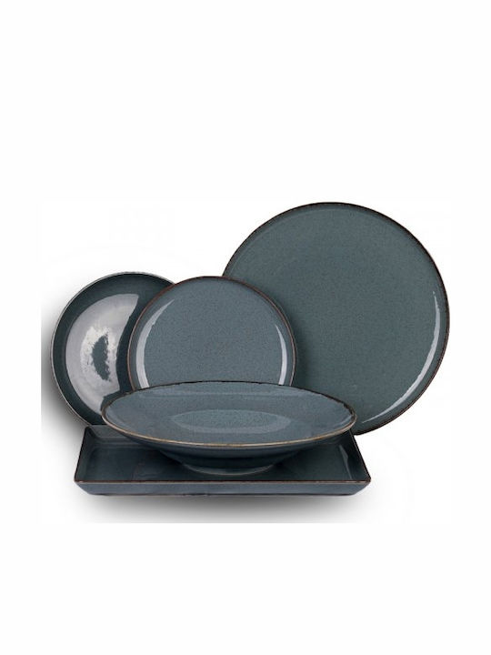 Kutahya Porselen Mood Blue Porcelain Dinnerware Set 20pcs