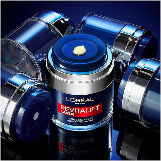 L'Oreal Paris Revitalift Laser Κρέμα Προσώπου Νυκτός για Ενυδάτωση, Αντιγήρανση & Λάμψη με Ρετινόλη & Νιασιναμίδη 50ml