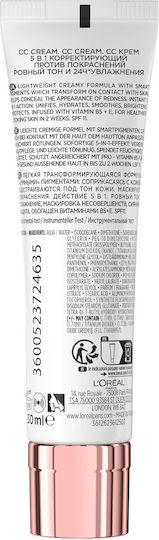L'Oreal Paris C'est Magic CC 24-часов Дневен Крем за Лице с SPF20 за Хидратация, Несъвършенства по Кожата и Зачервяване 30ml