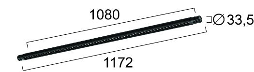 Viokef Antiglare LED Γραμμικό Φωτιστικό Οροφής 60W Φυσικό Λευκό 108εκ.