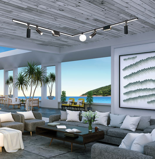 Viokef Antiglare Commercial Linear Ceiling Light 141cm