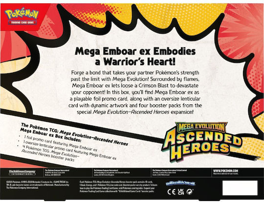 Pokemon Mega Emboar Ex Cutie Mega Evoluție: Eroi Înălțați