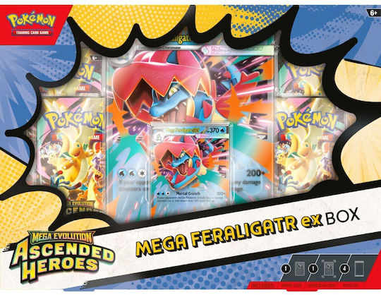 Pokemon Mega Feraligatr Ex Box Mega Evolution: Ascended Heroes