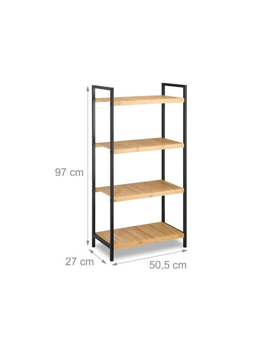 Подов Светлокафяв/Черен 50.5x27x97см