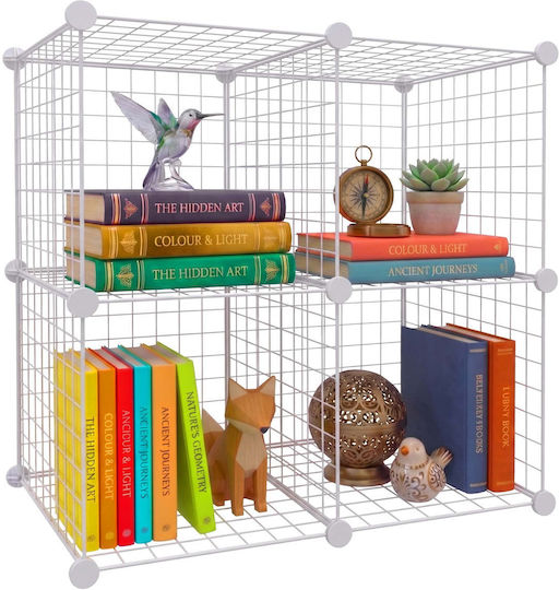 Weißes Bücherregal 75x37x75cm