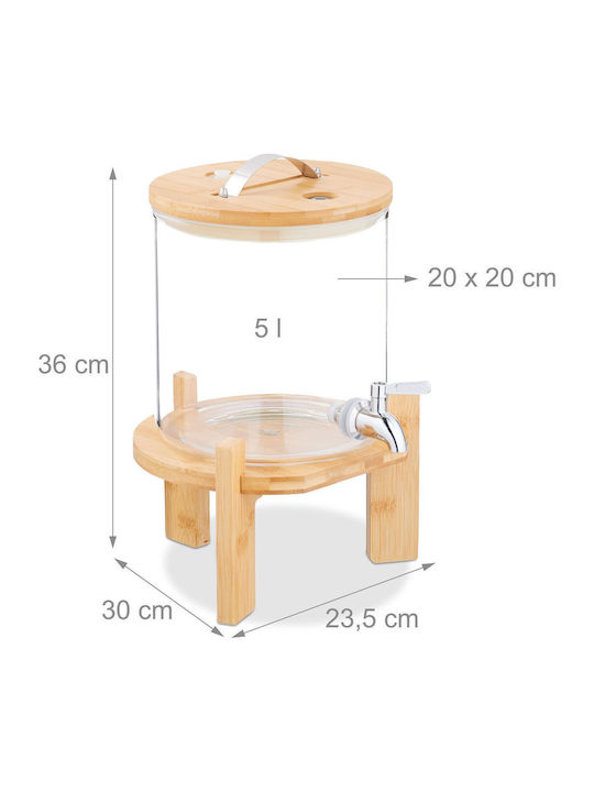 Relaxdays Dozator Pentru Băuturi Calde Și Reci L36 X L30 X Î23.5 Cm
