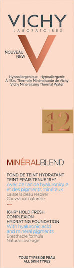 Vichy Mineral Blend Liquid Foundation 12 Sienna 30ml