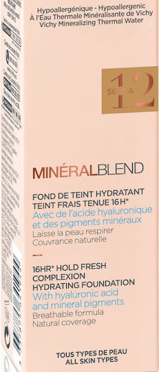 Vichy Mineral Blend Liquid Foundation 12 Sienna 30ml