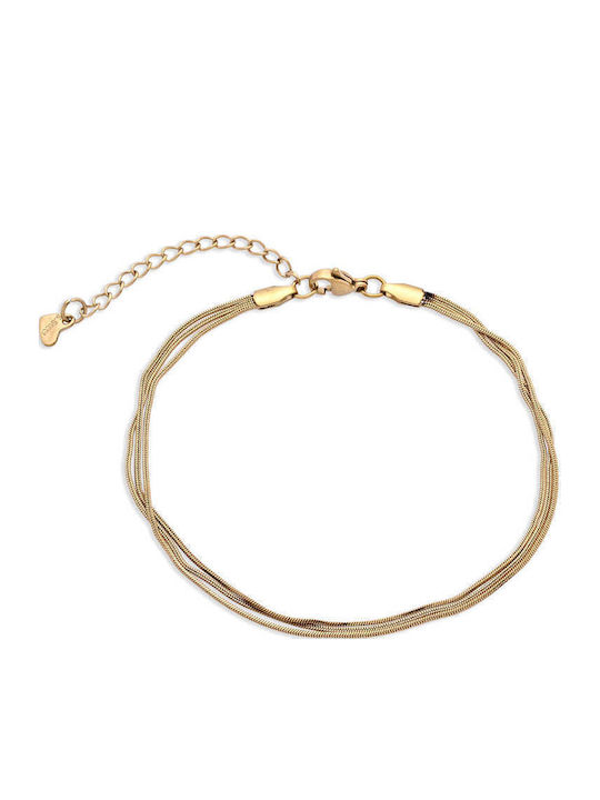 Asimi Body Piercing Vergoldete Fußarmband aus Edelstahl Asimi Body Piercing Vergoldete Fußarmband aus Edelstahl