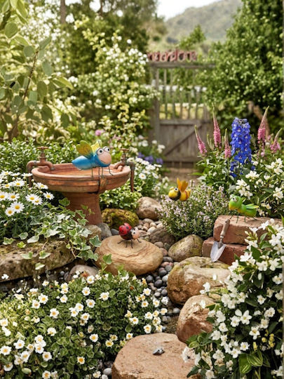 Koopman Metal Garden Decoration 12.5x7.3x12.5cm 252213430