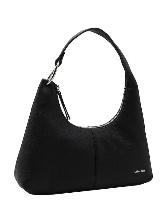 Damen Handtaschen Schulter Leder Schwarz