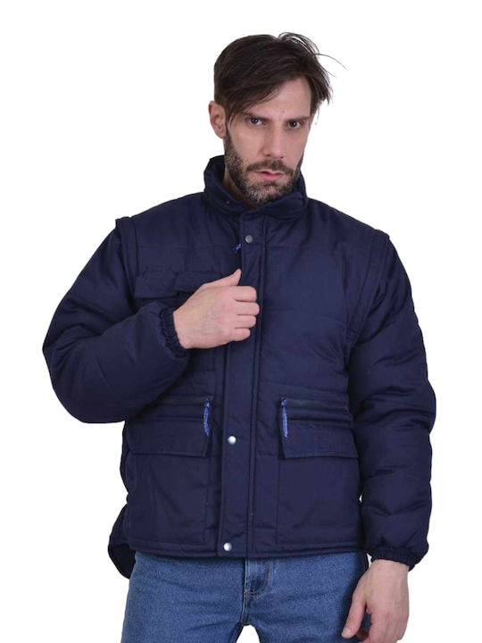 Ergo Μπουφάν Εργασίας Navy Μπλε