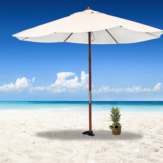 Relaxdays Geschraubte Schwarze Strand Sonnenschirm Basis