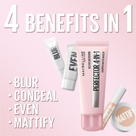 Maybelline Instant Age Rewind Perfector 4-in-1 Liquid Foundation Light 30ml