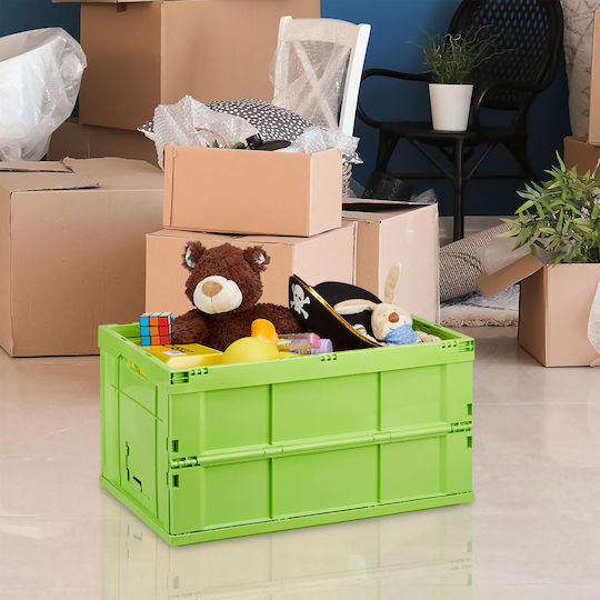 Relaxdays Aufbewahrungskorb Grüne 60l