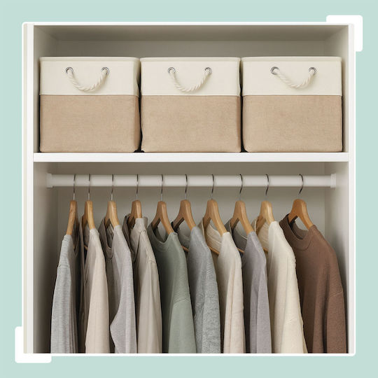 Relaxdays Relaxdays Aufbewahrungskorb Beige 3 Stück
