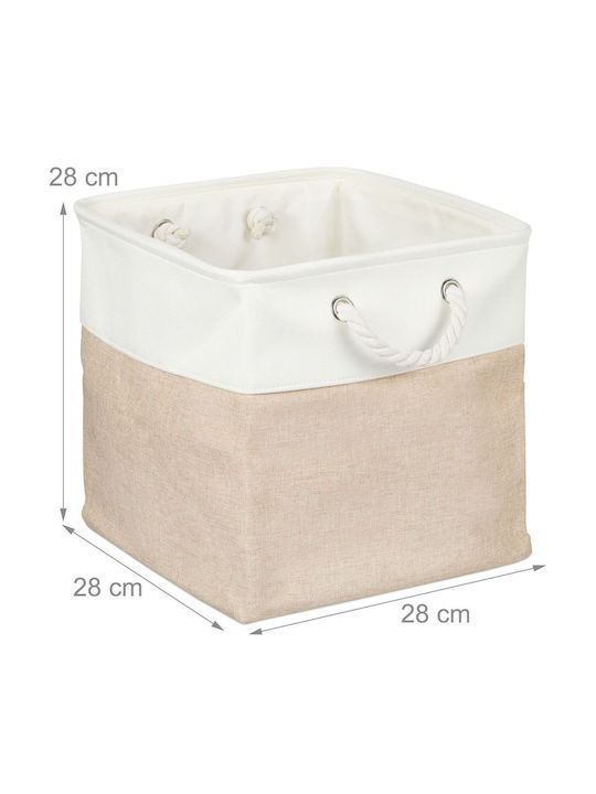 Relaxdays Relaxdays Aufbewahrungskorb Beige 3 Stück