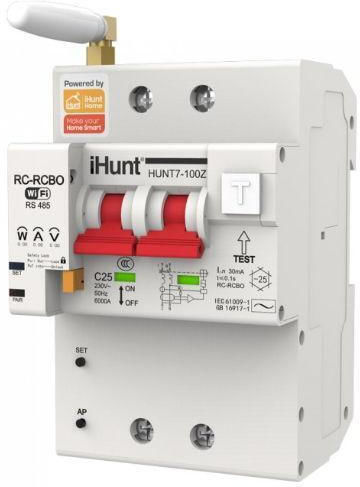iHunt Двуполюсен Превключвател На Релса WiFi 32A