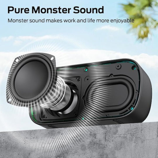 Monster S150 Boxă Bluetooth Impermeabilă 14W cu Durată a Bateriei de până la 20 de ore Neagră