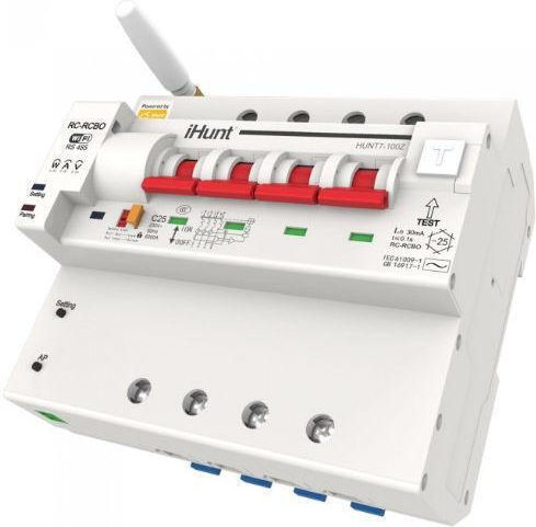 iHunt Vierpoliger Elektrische Schaltpaneel-Druckknopfschalter WiFi 400V 16A