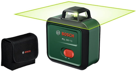 Bosch PLL 360-1G Set Self-Leveling Linear Laser Level Green Beam 3.6V with Working Range 30m