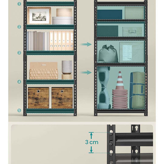Songmics Рафтове Dexion 75x30x150см. 2бр GLR302B01