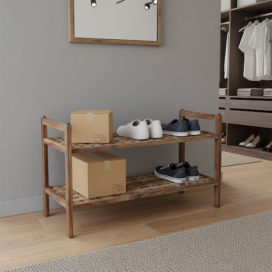 Organizator Pantofi din Lemn Masiv 69x26x41cm