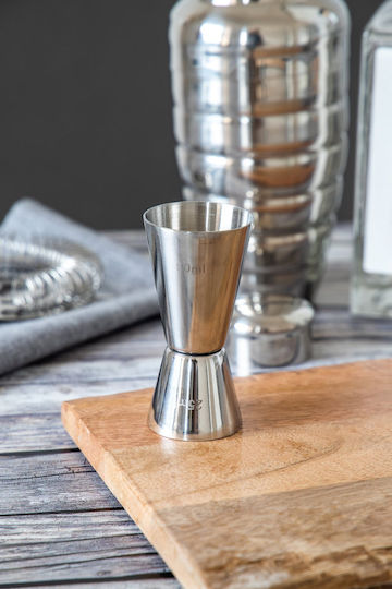 Kitchen Craft Doppelter Bar Spirit Measures mit einer Kapazität von 25/50ml Inox
