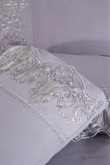 SteweHome Σετ Διπλή 200x220cm Γκρι