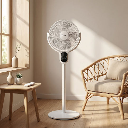 Izzy Πολυμορφικός Ανεμιστήρας 25W Διαμέτρου 40cm Λευκός