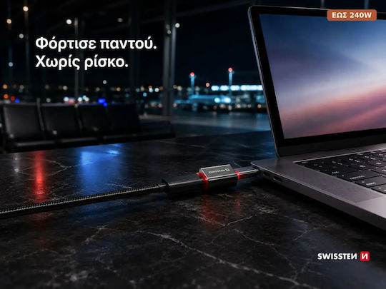 Swissten Μετατροπέας USB-C male σε USB-C female Κόκκινο 1τμχ 73501220