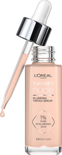 L'Oreal Paris True Match Nude Tinted Serum Liquid Make Up 1-2 Rosy Light 30ml