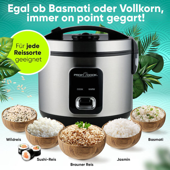 Profi Cook Rice Cooker PC-RK 1285 700W With Bin Capacity 3lt