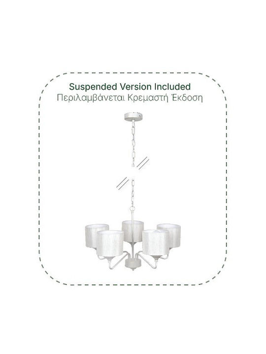 Inlight Inlight Kronleuchter 5xE27 Weiße 3109