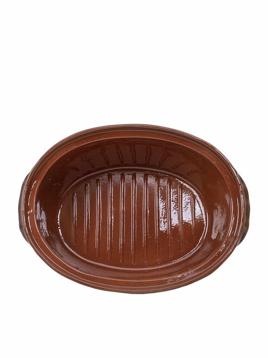 Cratiță Olandeză Ovală Ceramică 35x25cm 4l