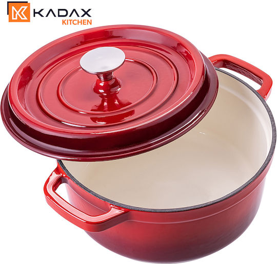 Kadax Kadax Niederländische Ofen Rund Gusseisen 23x23cm 4,5l