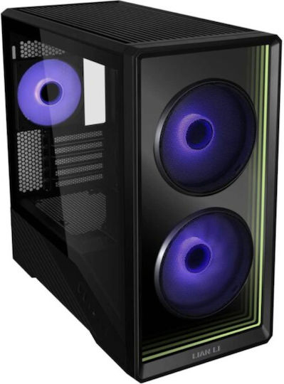 Vengeance DarkGrid-V7 Lian-Li Edition Gaming Desktop PC (Ryzen 7-8700F/16GB DDR5/1TB SSD/Radeon RX 9060 XT/No Operating System) and MSI PRO MP272PMG IPS Monitor