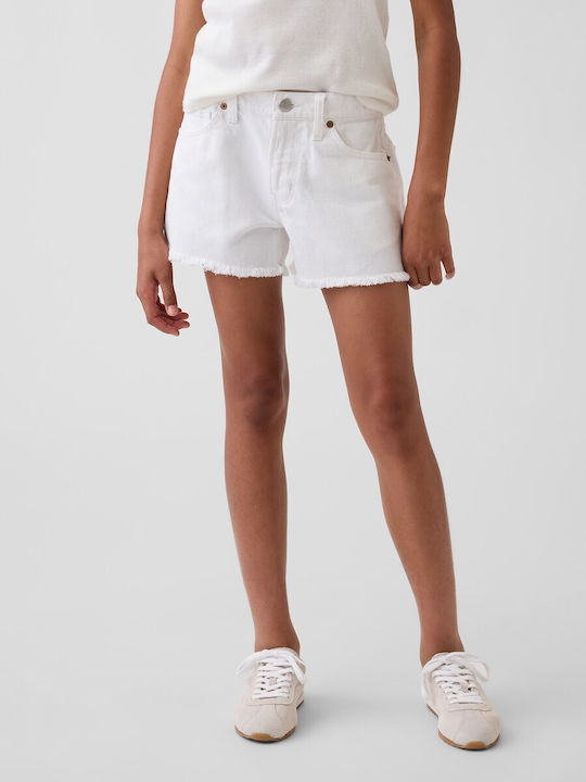 Kids Denim Shorts/Bermuda White