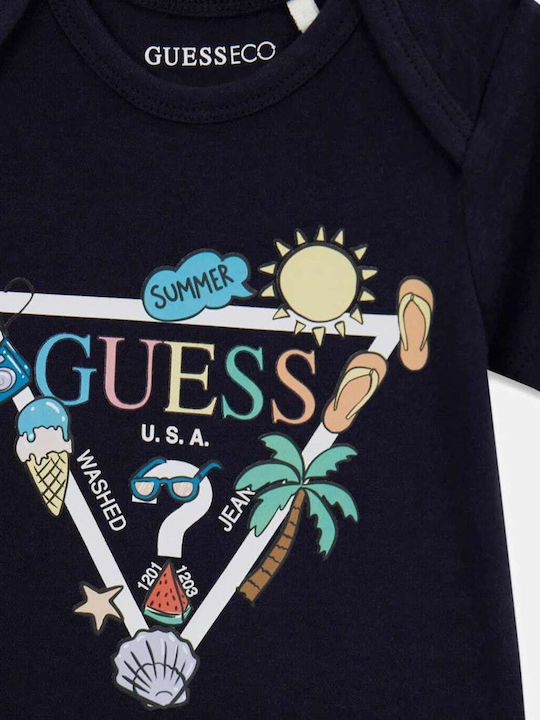 Guess Set Bodysuit with Shorts Navy Blue