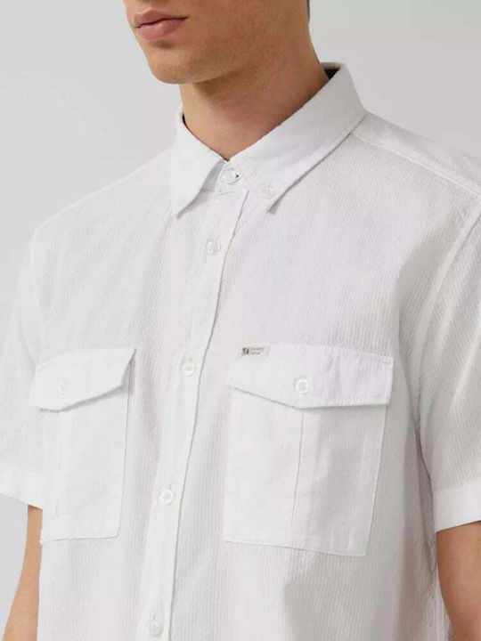 Κοντομάνικο Πουκάμισο σε Κανονική Γραμμή White