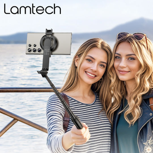 Lamtech 2-in-1 Magnetic Bt5.2 Live Broadcast Holder 1.5m Black Lam981111