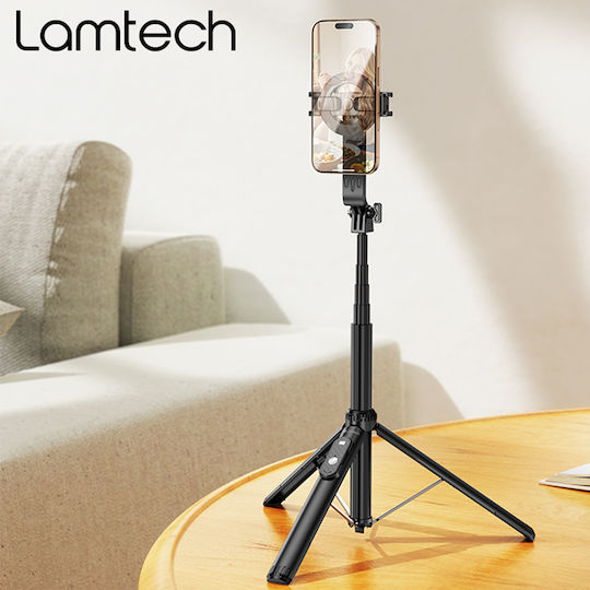 Lamtech 2-in-1 Magnetic Bt5.2 Live Broadcast Holder 1.5m Black Lam981111