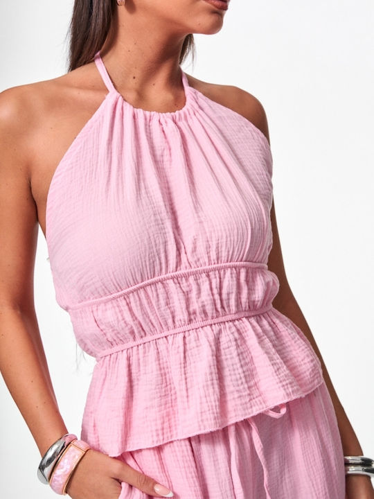 Women's Pink Set with Trousers